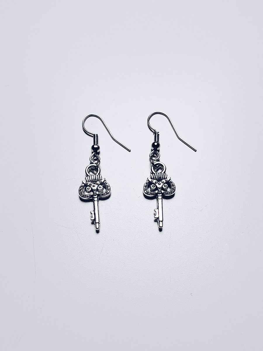 Owl Key Earrings by Dirty Meow