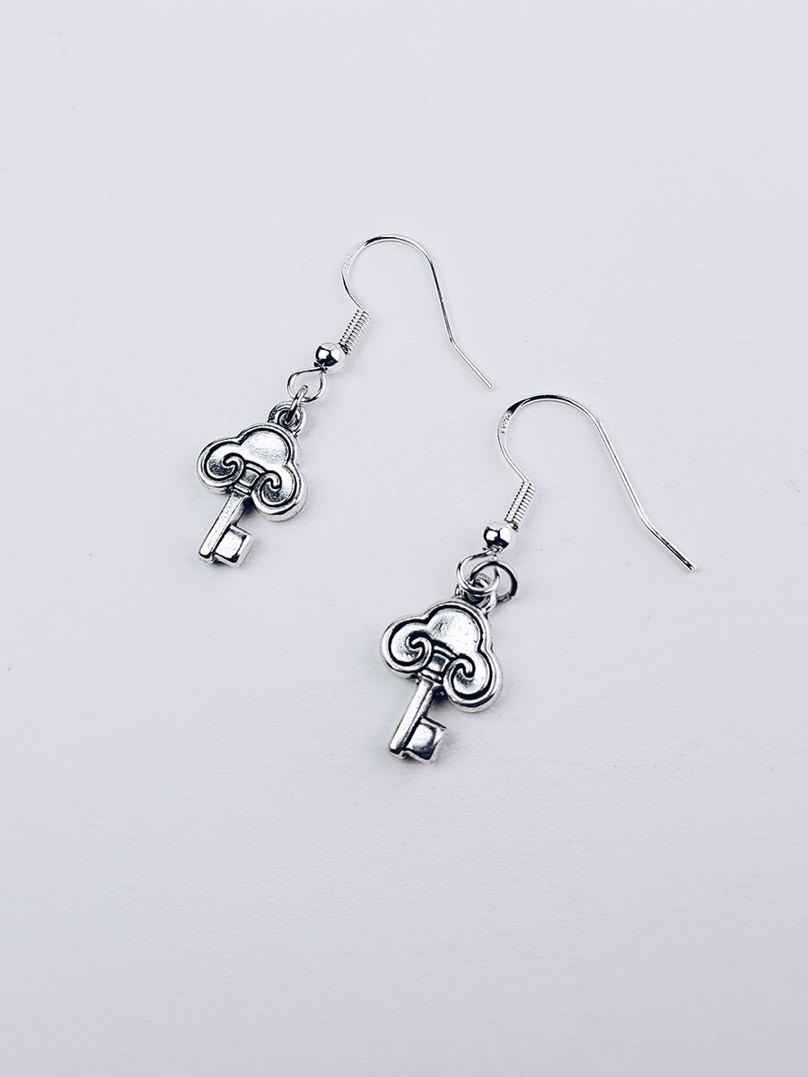 Shamrock Key Earrings by Dirty Meow