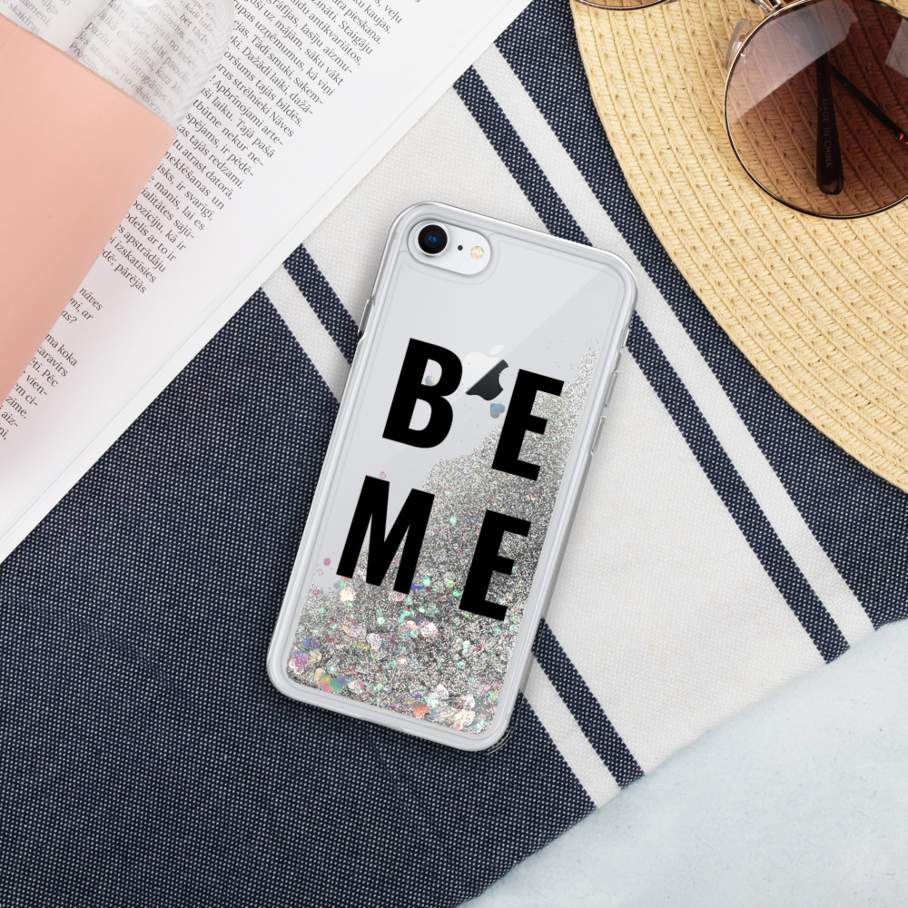"Be Me" Liquid Glitter iPhone Case